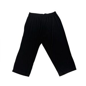 R&M Richards by Karen Kwong Women’s Petite Black Elastic Waist Capri Pants 18P